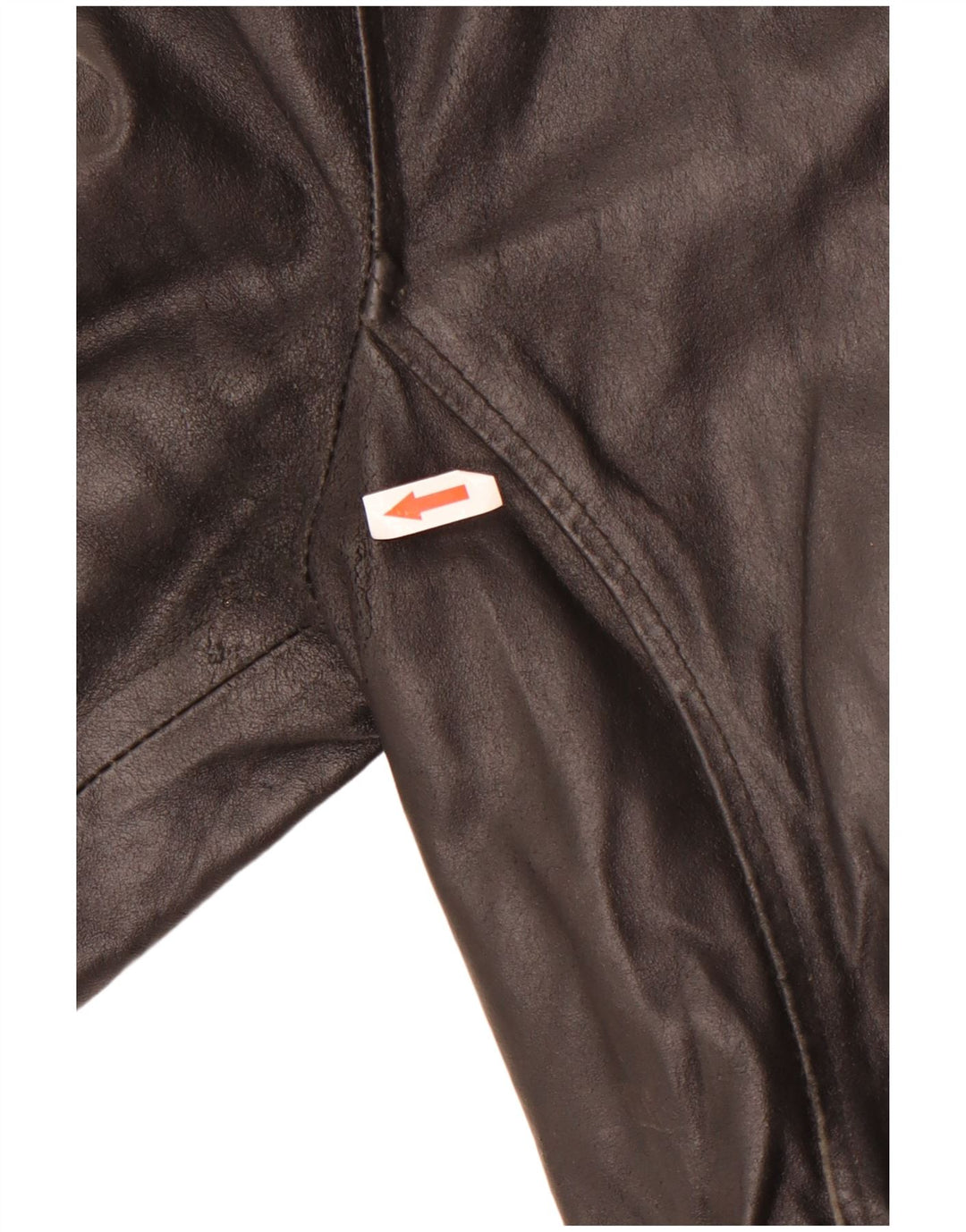 Casaco de couro feminino Bayside UK 12 couro preto médio