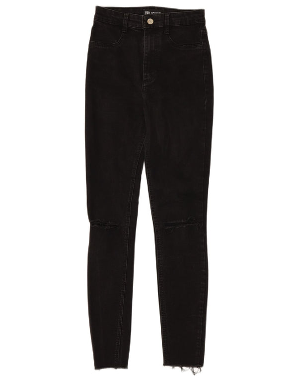 Calça jeans skinny feminina Zara EU 36 XS W26 L28 preta