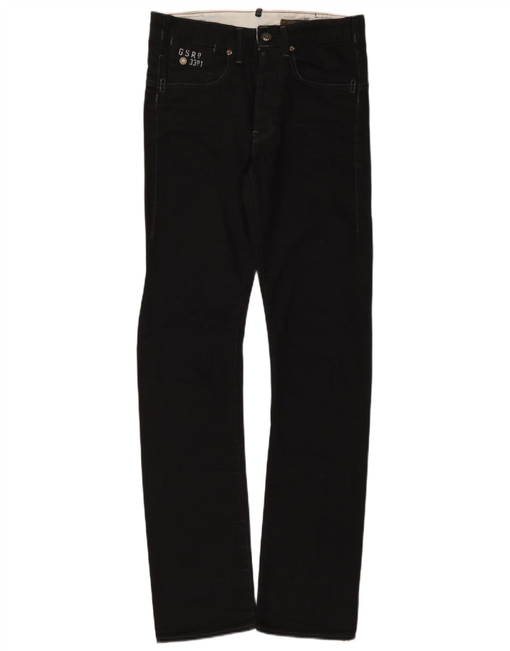G-Star Masculino Structor Slim Jeans W29 L34 Algodão Preto