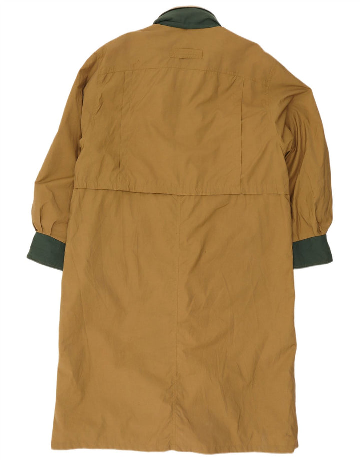 Trench coat feminino oversized Yessica EU 38 médio cáqui algodão colorblock