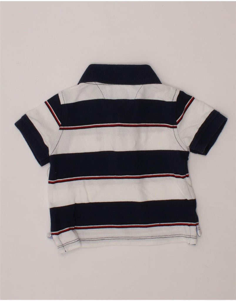 TOMMY HILFIGER Baby Boys Polo Shirt 3-6 Months Black Striped Cotton Vintage Tommy Hilfiger and Second-Hand Tommy Hilfiger from Messina Hembry 