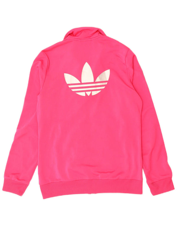 Adidas Meninas Graphic Tracksuit Top Jacket 14-15 Anos Poliéster Rosa