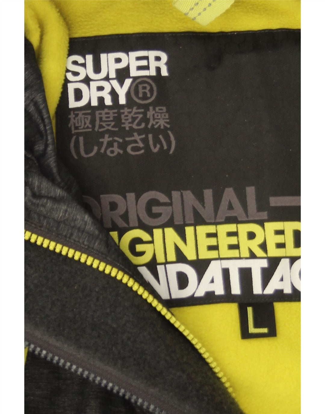 Jaqueta corta-vento masculina Superdry Windattacker com capuz Reino Unido 40 grande cinza nylon