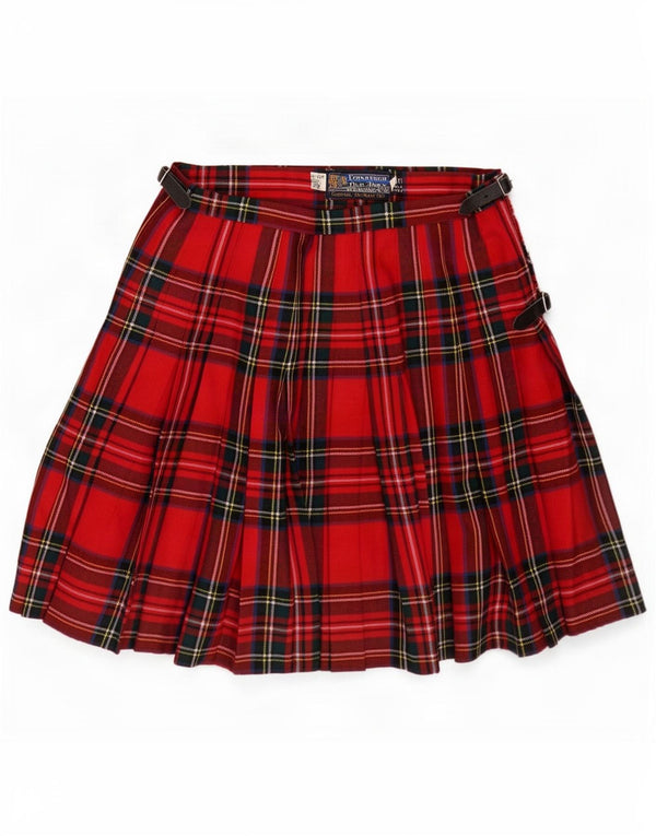 Edinburgh Old Town Weaving Co Womens Kilted Wrap Saia Grande W32 Red Plaid