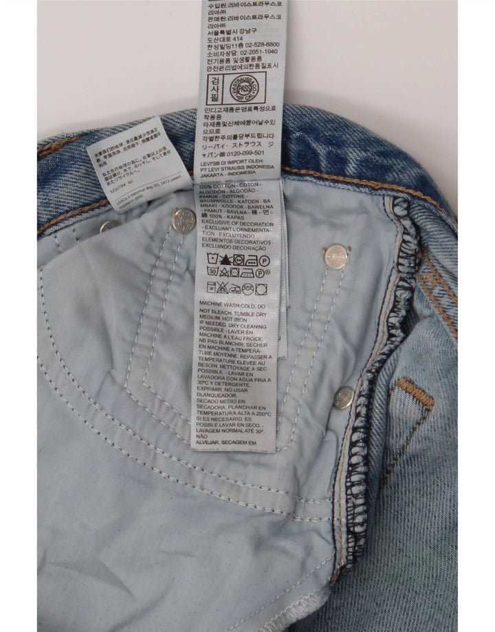 Jeans femininos Levi's com corte bootcut W29 L33 azul algodão