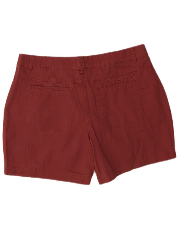 Mountain Warehouse Womens Chino Shorts UK 14 Grande W32 Marrom Algodão