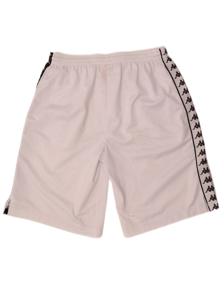 KAPPA Mens Graphic Sport Shorts XL Branco Colorblock Poliéster