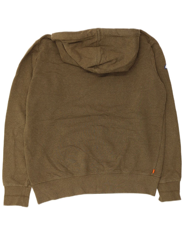 Suéter com capuz gráfico masculino Superdry 2XL algodão cáqui