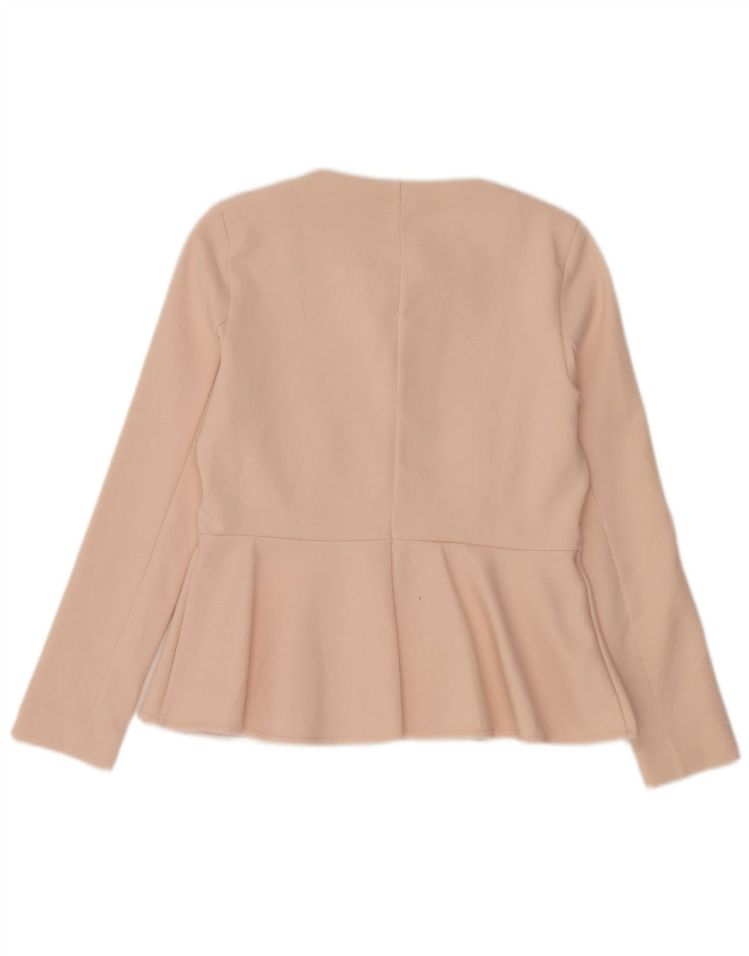 Jaqueta blazer feminina Topshop com zíper completo Reino Unido 14 grande poliéster rosa
