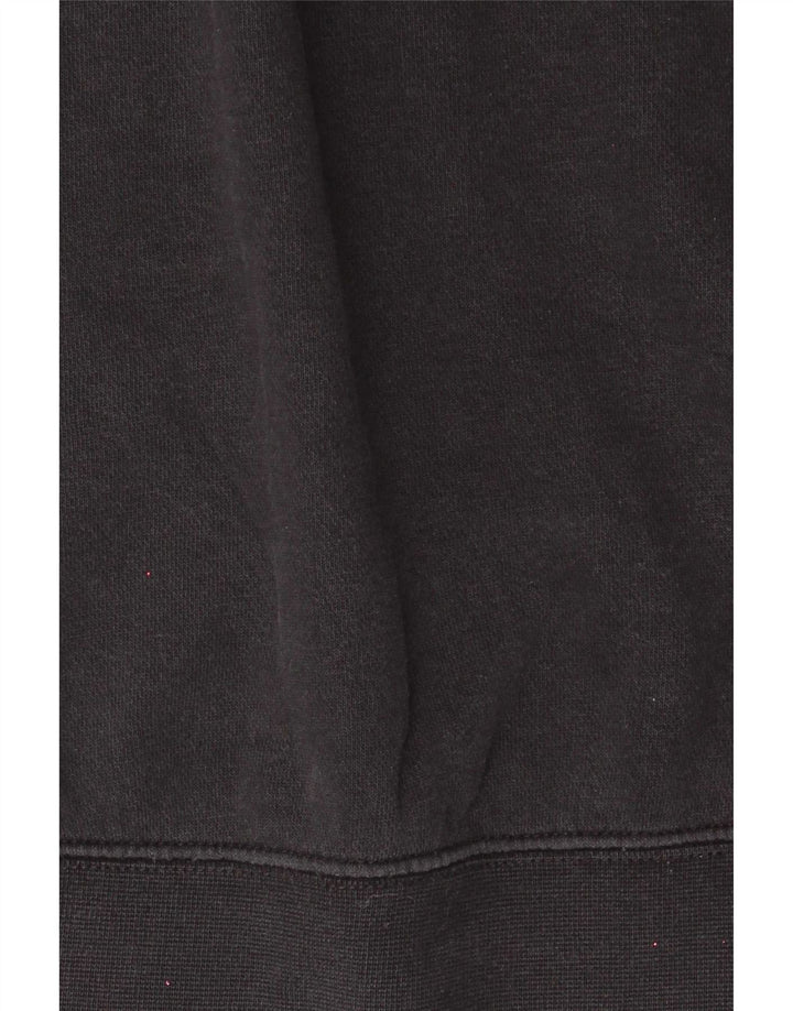 Moletom feminino Nike com zíper 1/4 oversized jumper UK 10 pequeno algodão preto