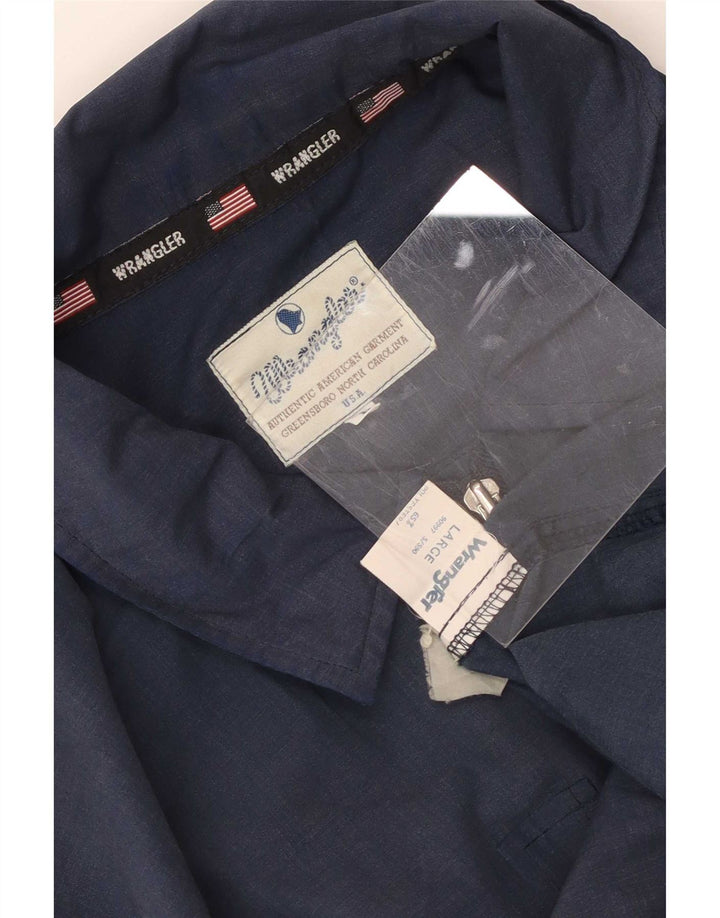 Jaqueta Wrangler Masculina Graphic Bomber UK 40 Grande Poliéster Azul Marinho