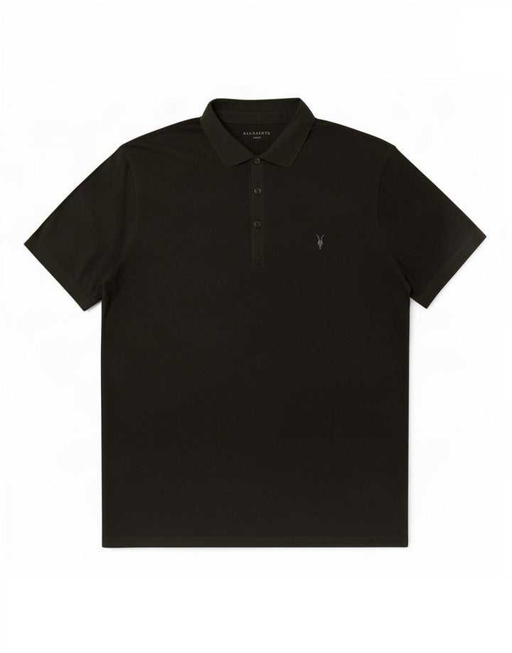 Camisa polo masculina All Saints grande algodão cáqui