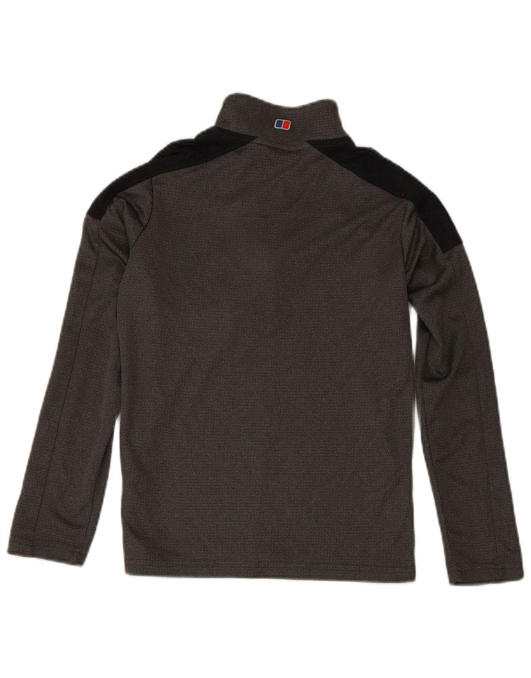 Berghaus Meninos pulôver com zíper e gola em moletom 11-12 anos cinza bloco colorido