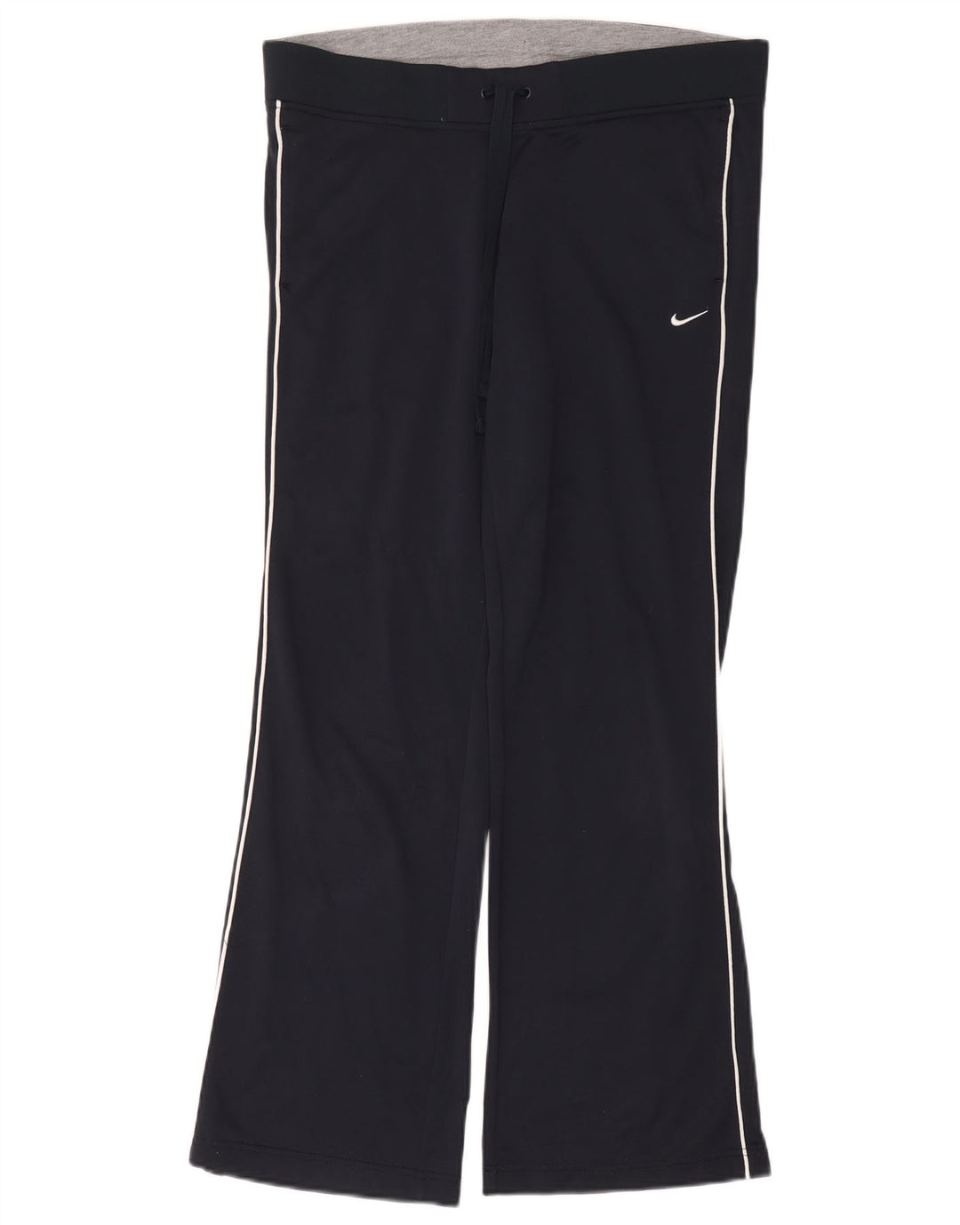 Calça de treino feminina NIKE UK 14 grande poliéster azul marinho