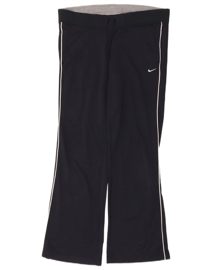 Calça de treino feminina NIKE UK 14 grande poliéster azul marinho