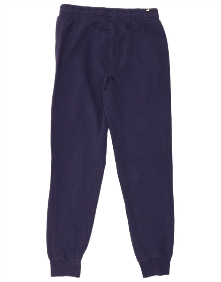 Calça de treino masculina PUMA joggers médio algodão azul marinho
