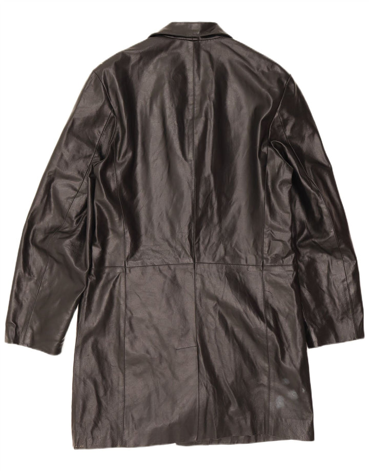 Casaco de couro masculino Douglas UK 38 couro preto médio
