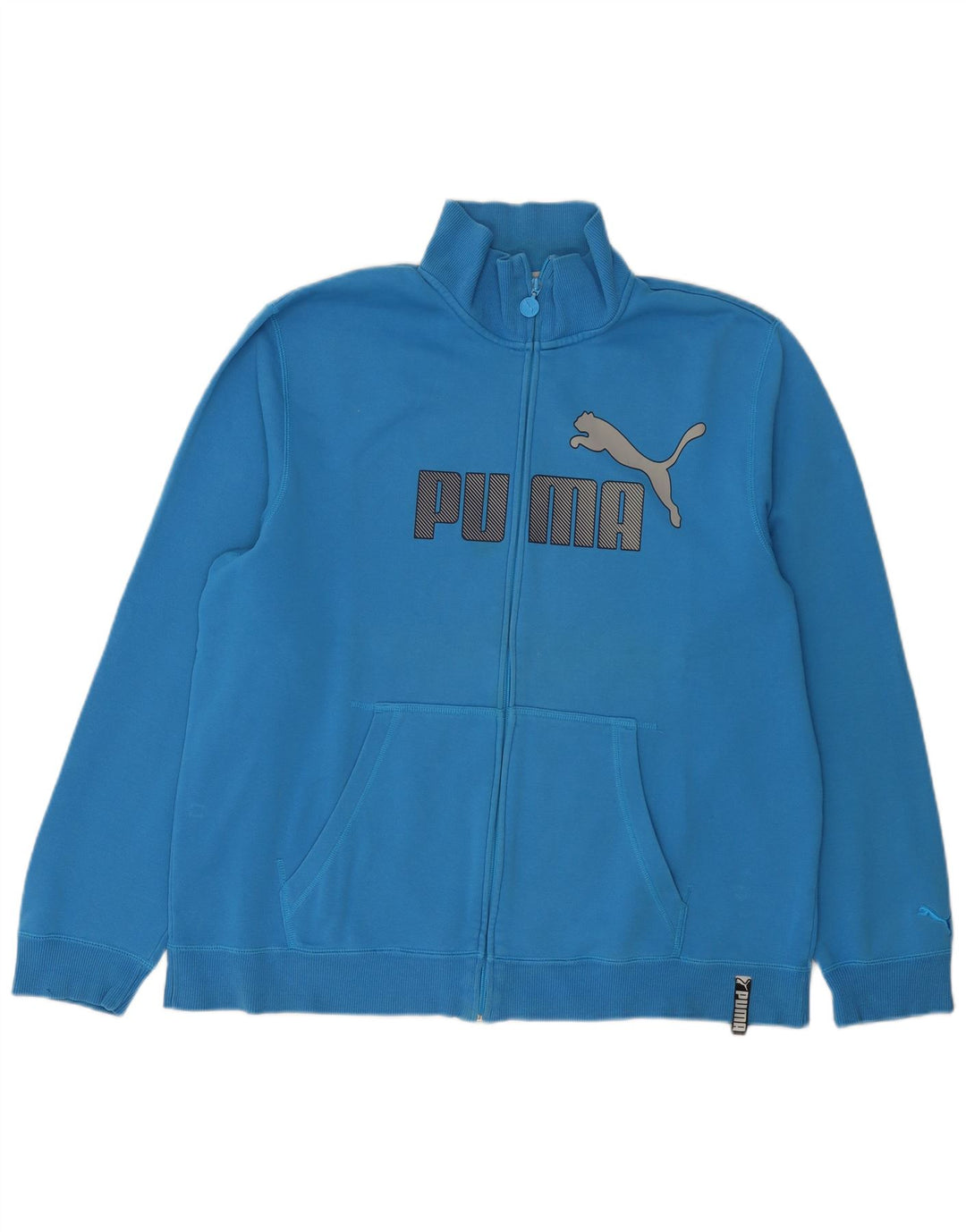 Jaqueta Puma Mens Graphic Tracksuit Top XL Azul Algodão