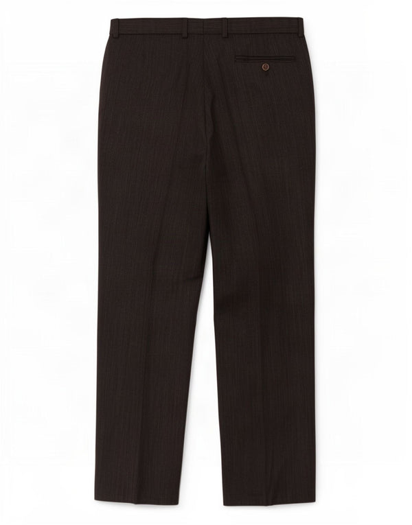 Calça chino reta masculina Marks & Spencer W34 L31 poliéster cinza