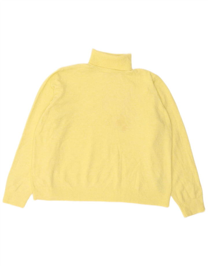 Suéter feminino Marks & Spencer com gola redonda Reino Unido 18 XL amarelo poliéster