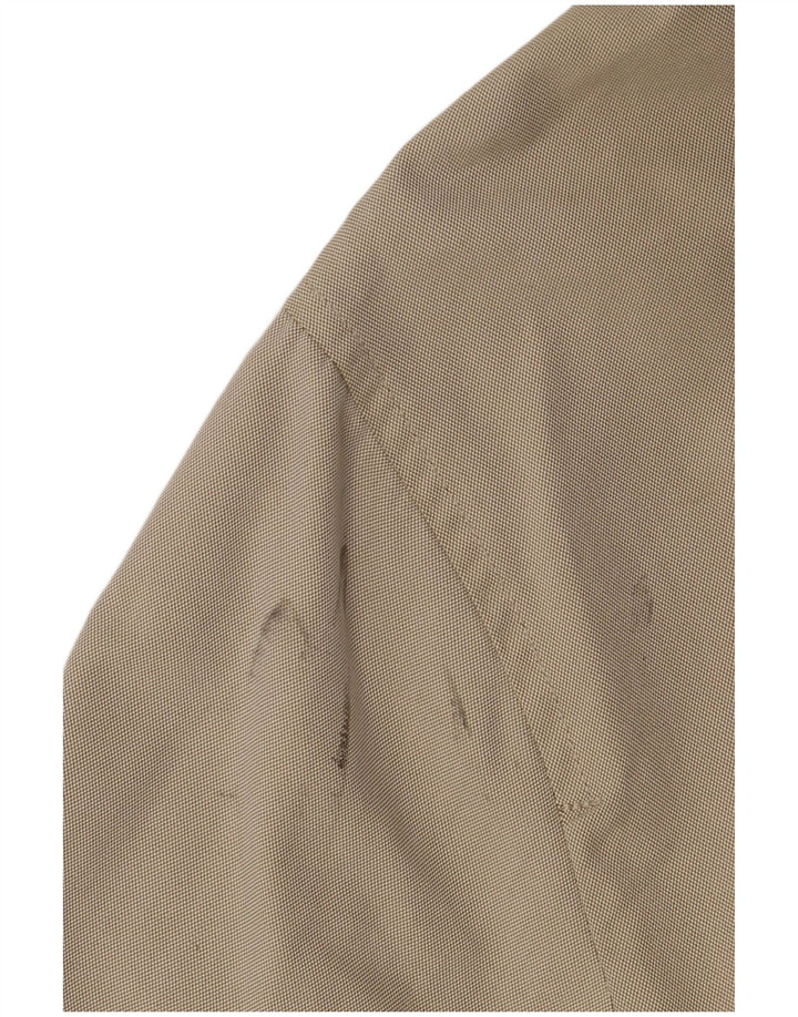 Sobretudo masculino Massimo Dutti EU 40 grande algodão cáqui