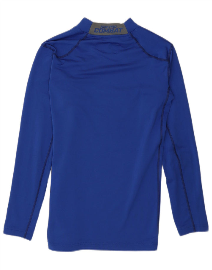 Nike Mens Dri Fit Top Manga Longa Médio Poliéster Azul