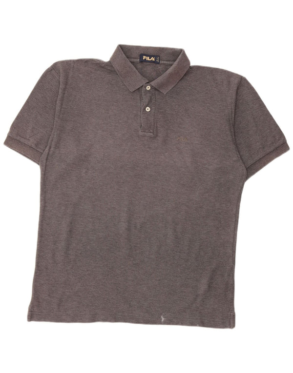 FILA Mens Polo Shirt IT 50 Medium Grey