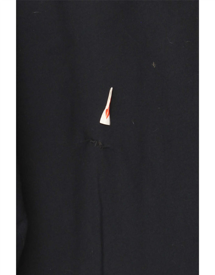 Calça de treino feminino Reebok US 12 grande poliéster azul marinho