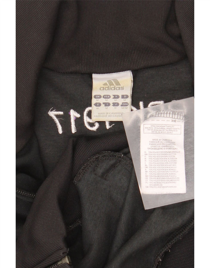 Adidas Mens Graphic Tracksuit Top Jacket Médio Preto Poliéster