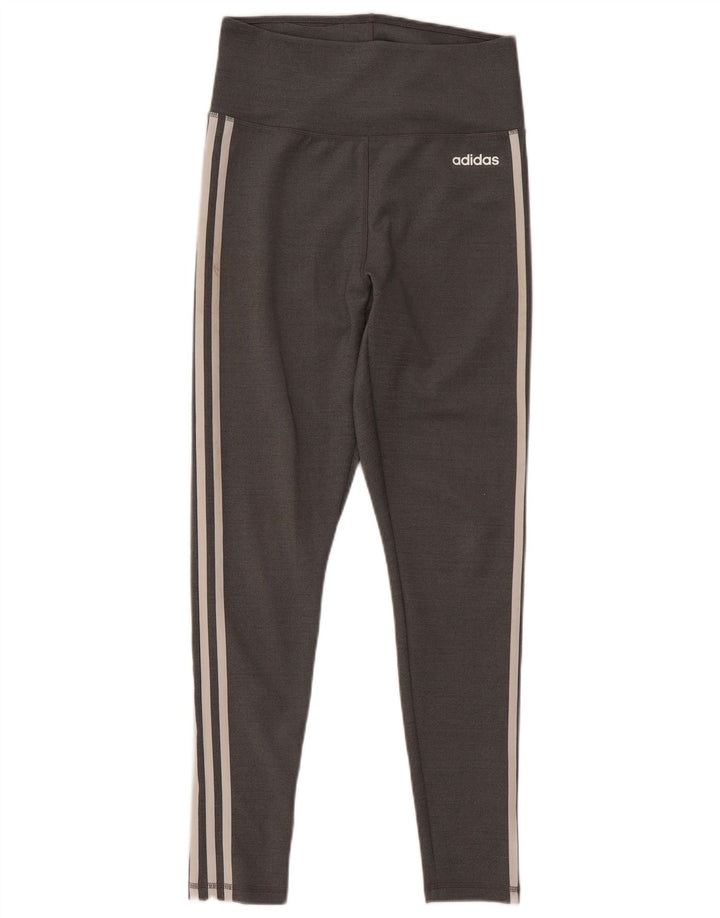 Leggings Adidas Climalite Feminina UK 12/14 Cinza Médio Poliéster