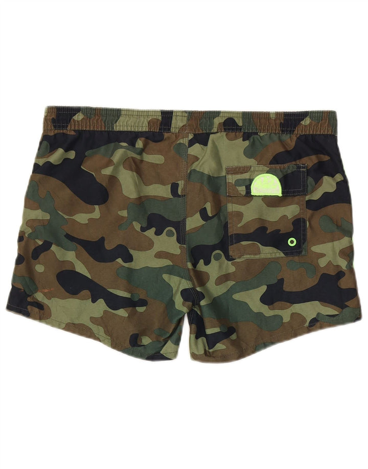 Shorts de natação masculino Sundek grande poliéster camuflado cáqui