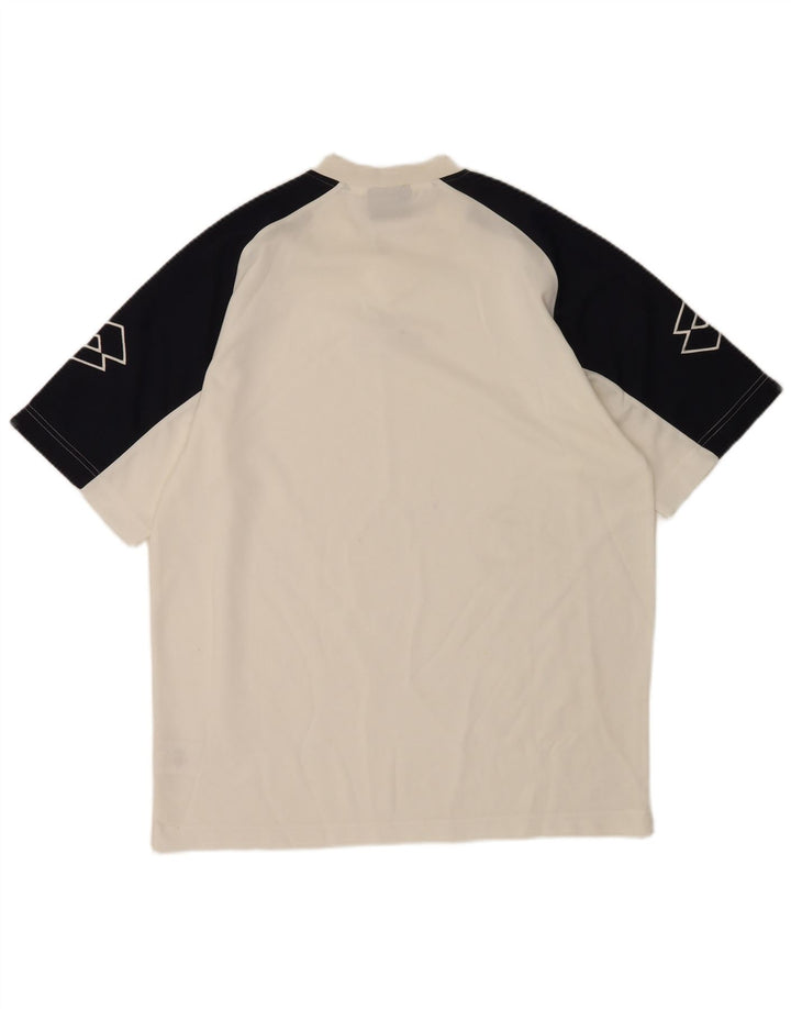 Camiseta masculina gráfica Lotto Top XL branco colorblock poliéster