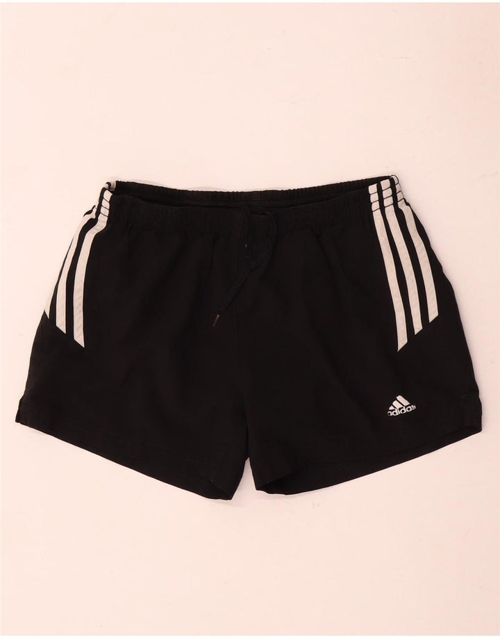 Shorts esportivos femininos Adidas UK 10 pequenos pretos