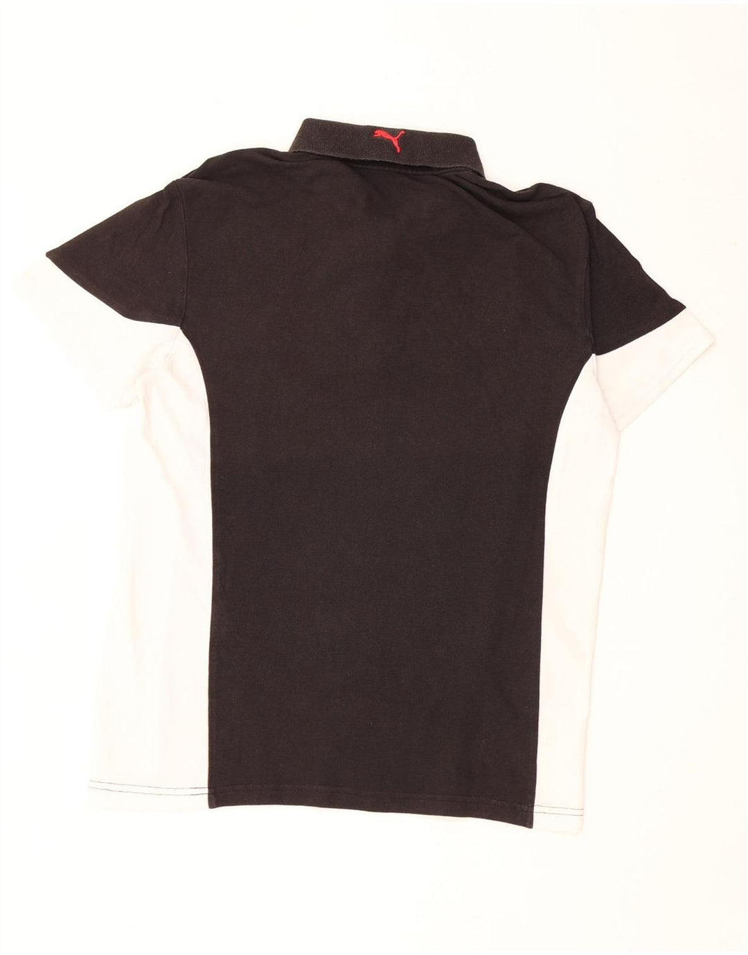 Camisa polo masculina PUMA média preta colorblock