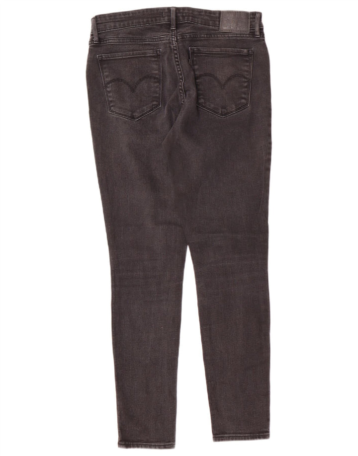 Calça jeans feminina Levi's 711 skinny W29 L28 cinza algodão