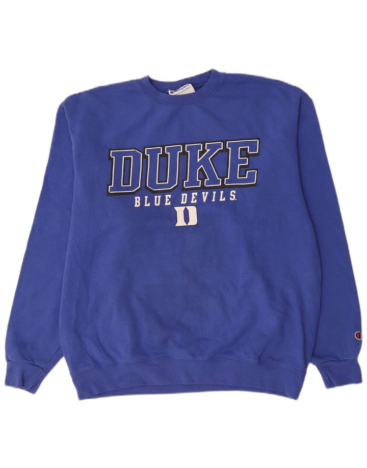 Champion Mens Duke Blue Devils Basquete Gráfico Suéter Grande