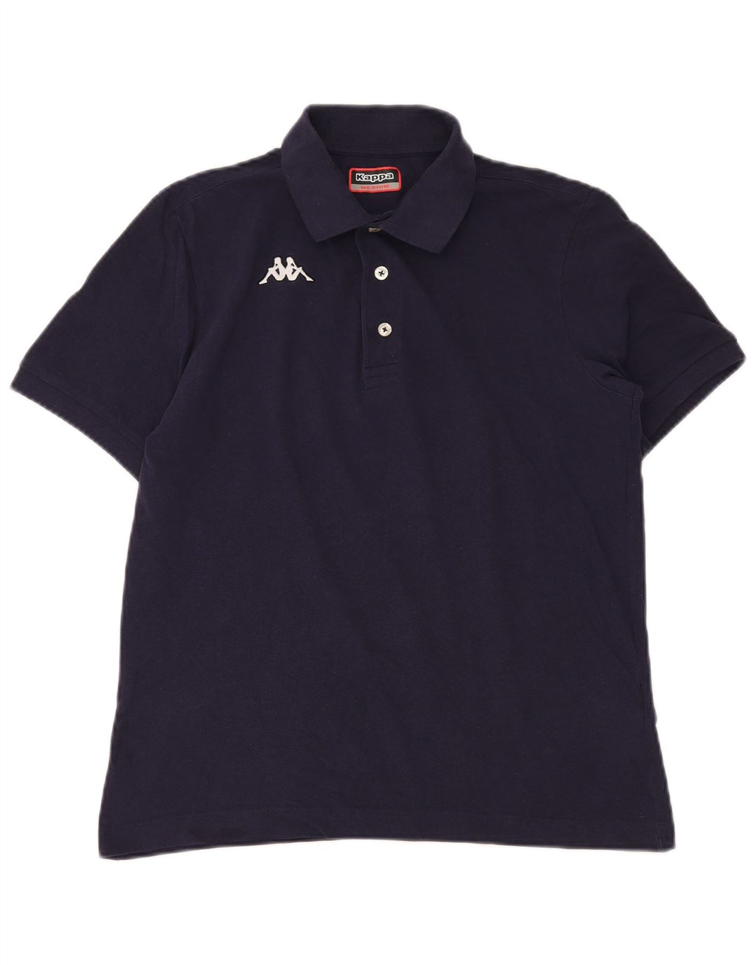 Camisa polo masculina KAPPA de algodão azul marinho médio