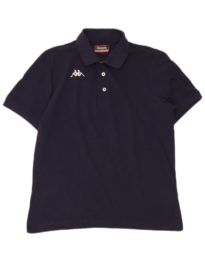 Camisa polo masculina KAPPA de algodão azul marinho médio