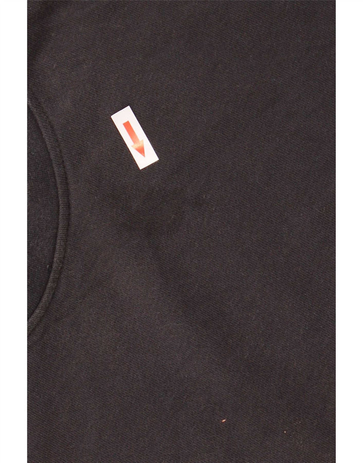 Adidas Womens Climalite Graphic Moletom Jumper IT 44 Médio Algodão Preto
