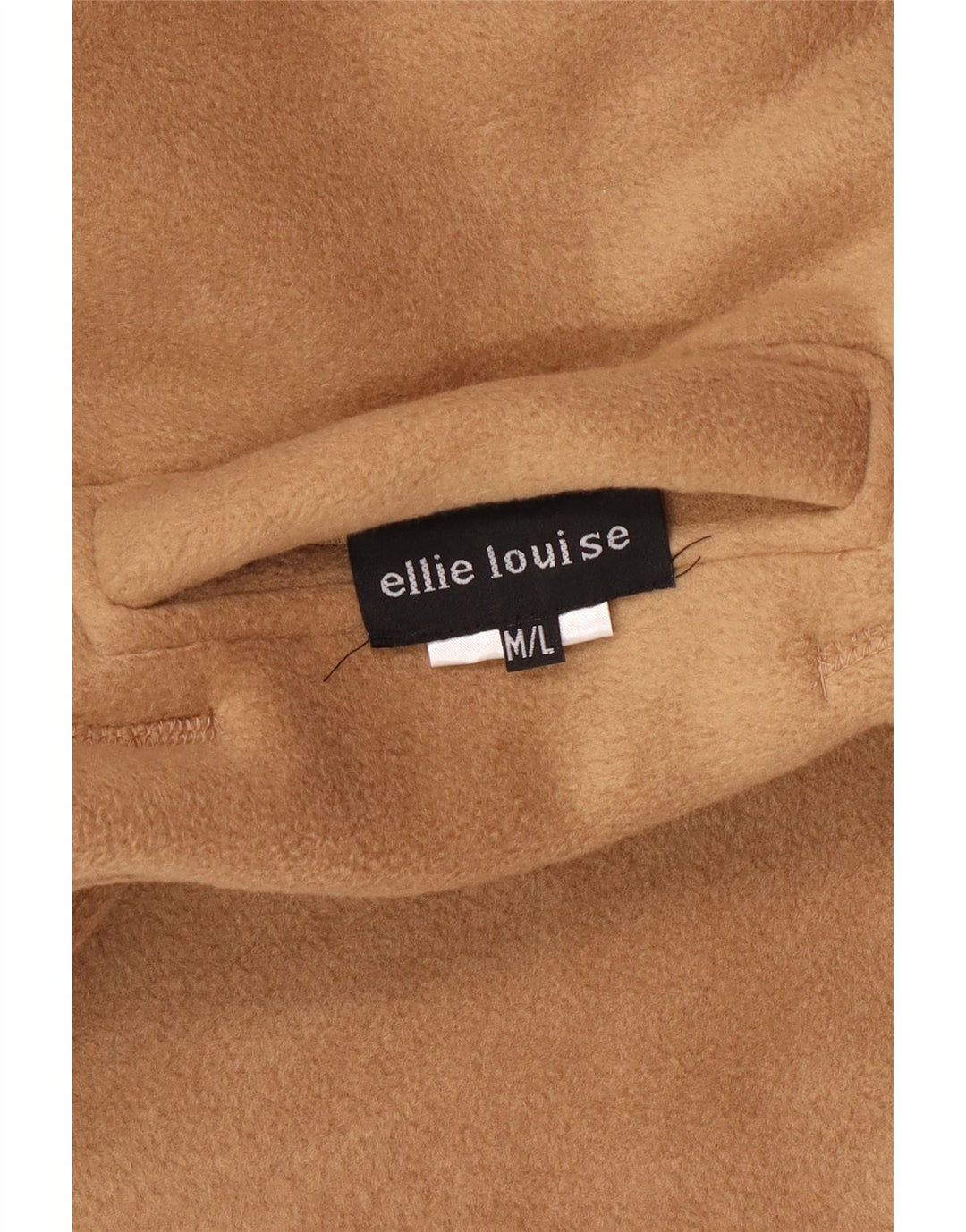 Gilet masculino vintage de lã reversível UK 38 poliéster bege médio