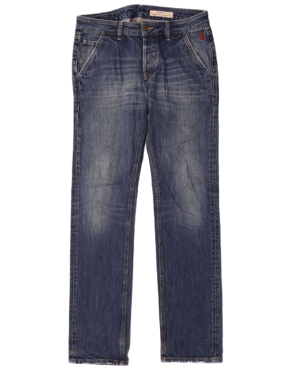 Uniforme Masculino Fender Fit Regular Slim Jeans W31 L34 Algodão Azul