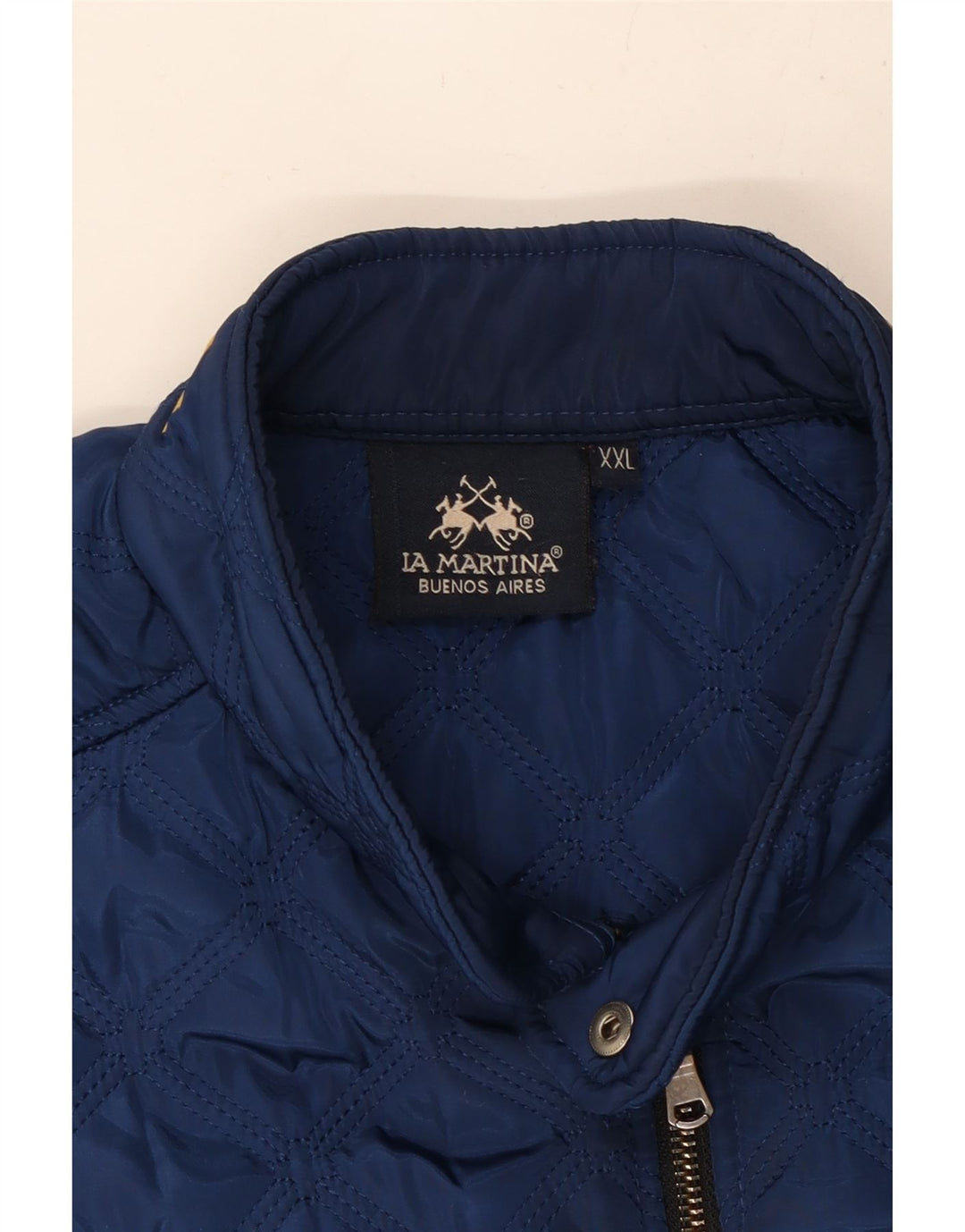 Jaqueta acolchoada feminina LA MARTINA UK 20 2XL azul marinho