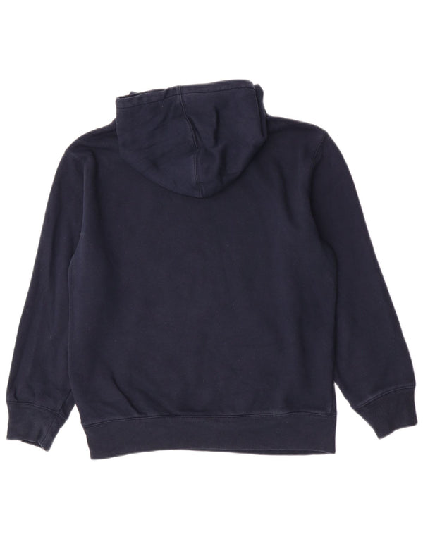 Suéter com capuz gráfico Gap Boys 13-14 anos 2XL algodão azul marinho