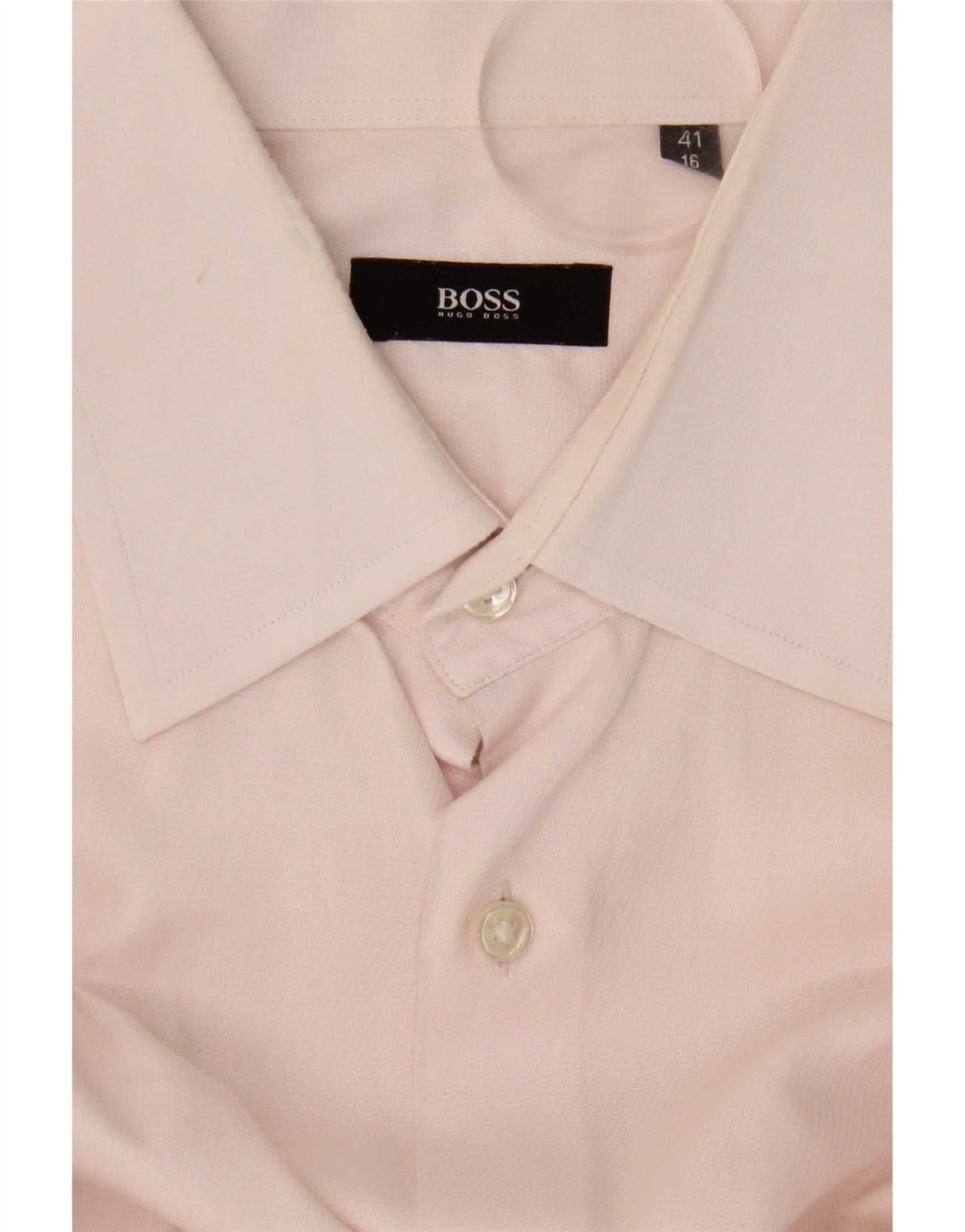 Camisa formal masculina Hugo Boss tamanho 41 16 grande rosa