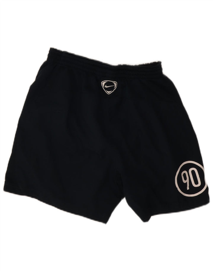 Shorts esportivos gráficos masculinos Nike pequenos poliéster azul marinho
