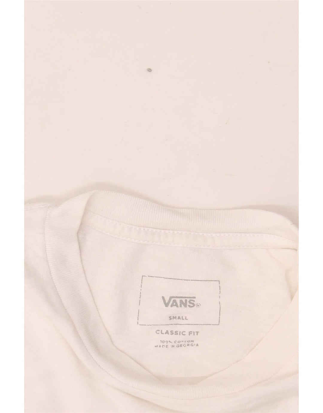 Camiseta masculina Vans Classic Fit Graphic pequena branca