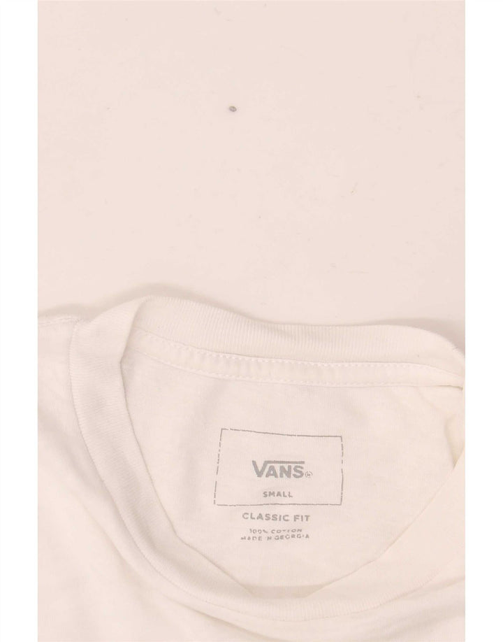 Camiseta masculina Vans Classic Fit Graphic pequena branca