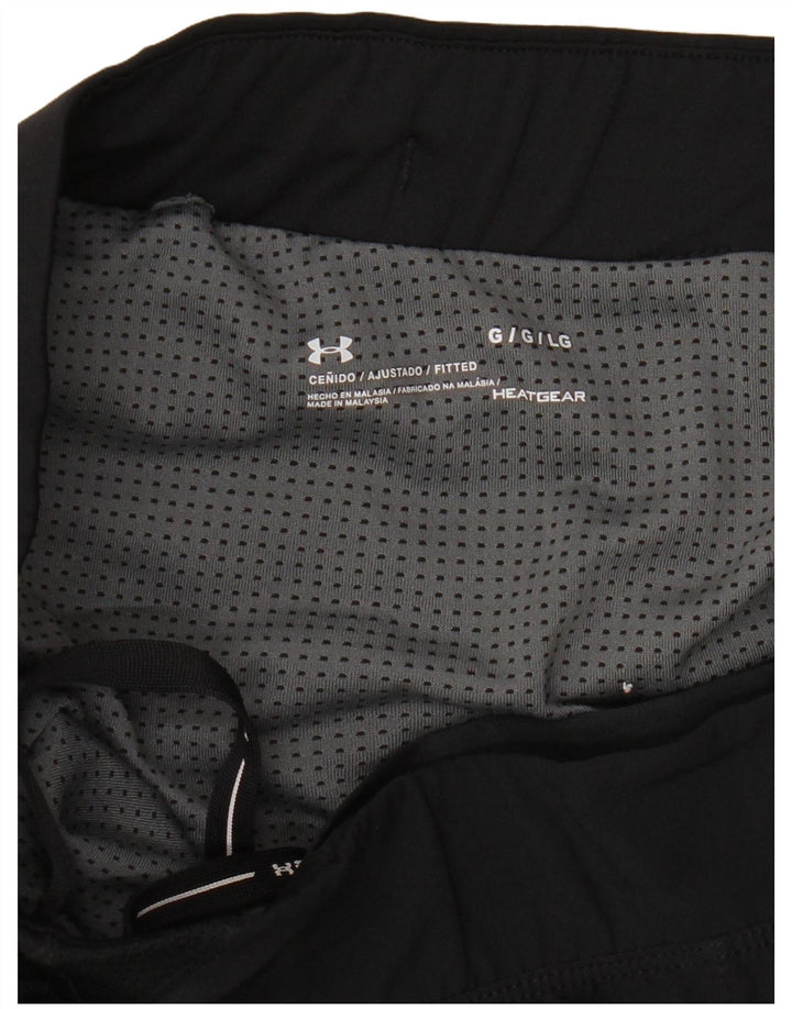 Shorts esportivos masculinos Under Armour Heat Gear grandes pretos