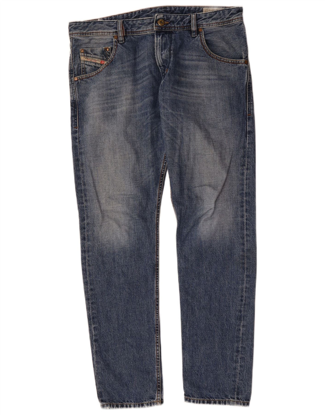 Diesel Masculino Krayver Regular Slim Jeans W32 L30 Azul Algodão