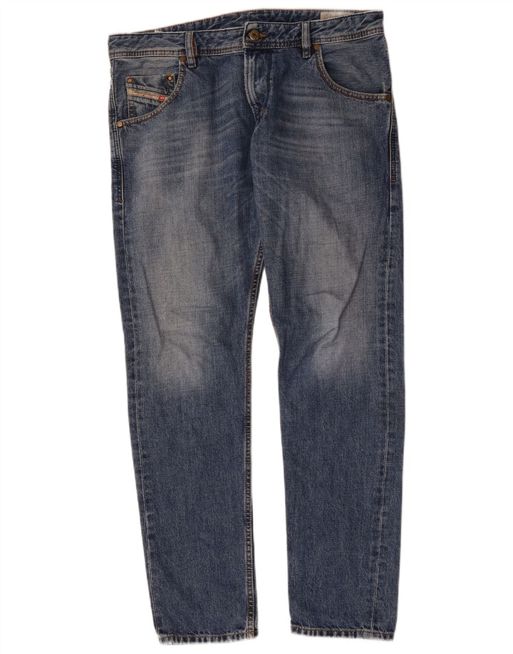 Diesel Masculino Krayver Regular Slim Jeans W32 L30 Azul Algodão